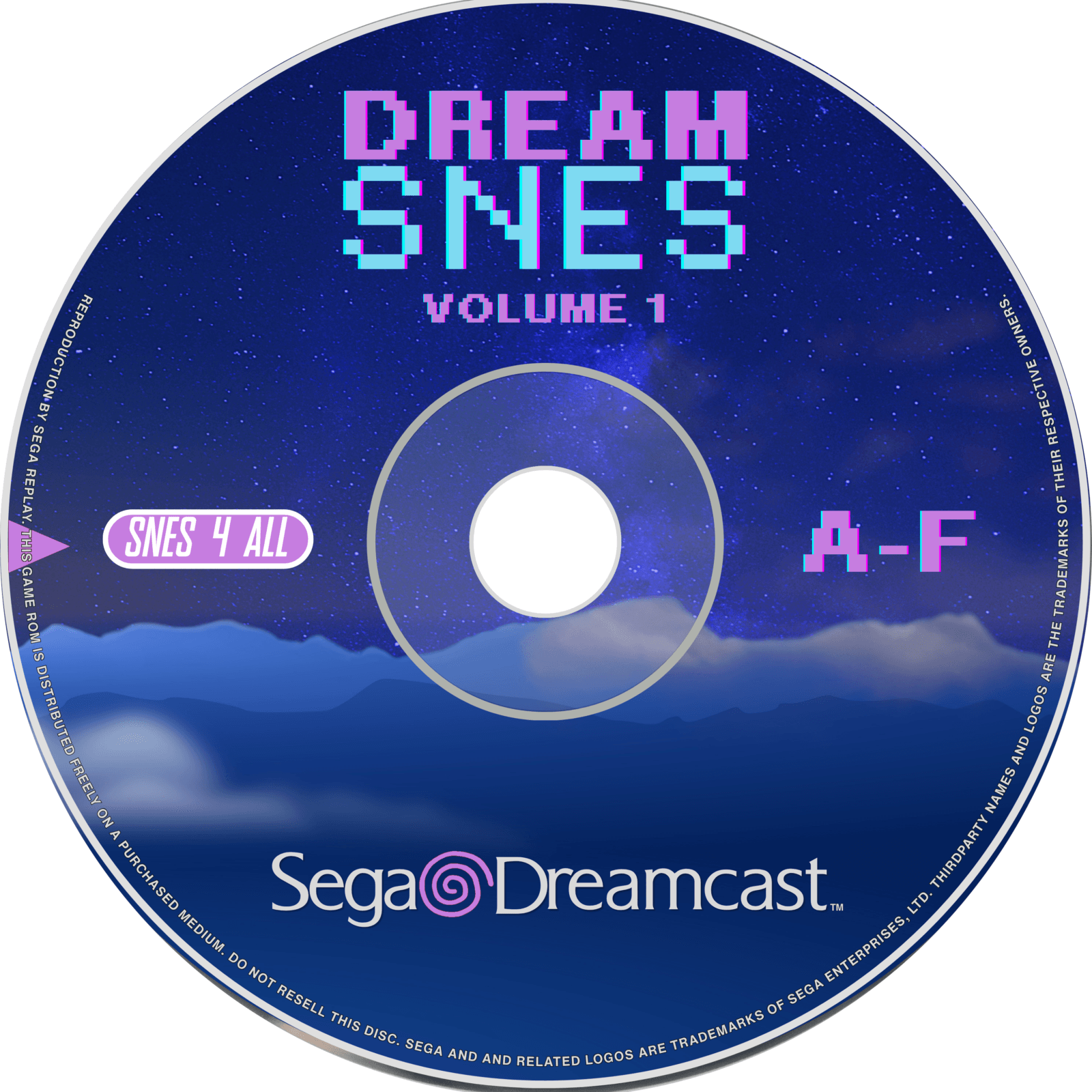 dream snes volume 1 disc art