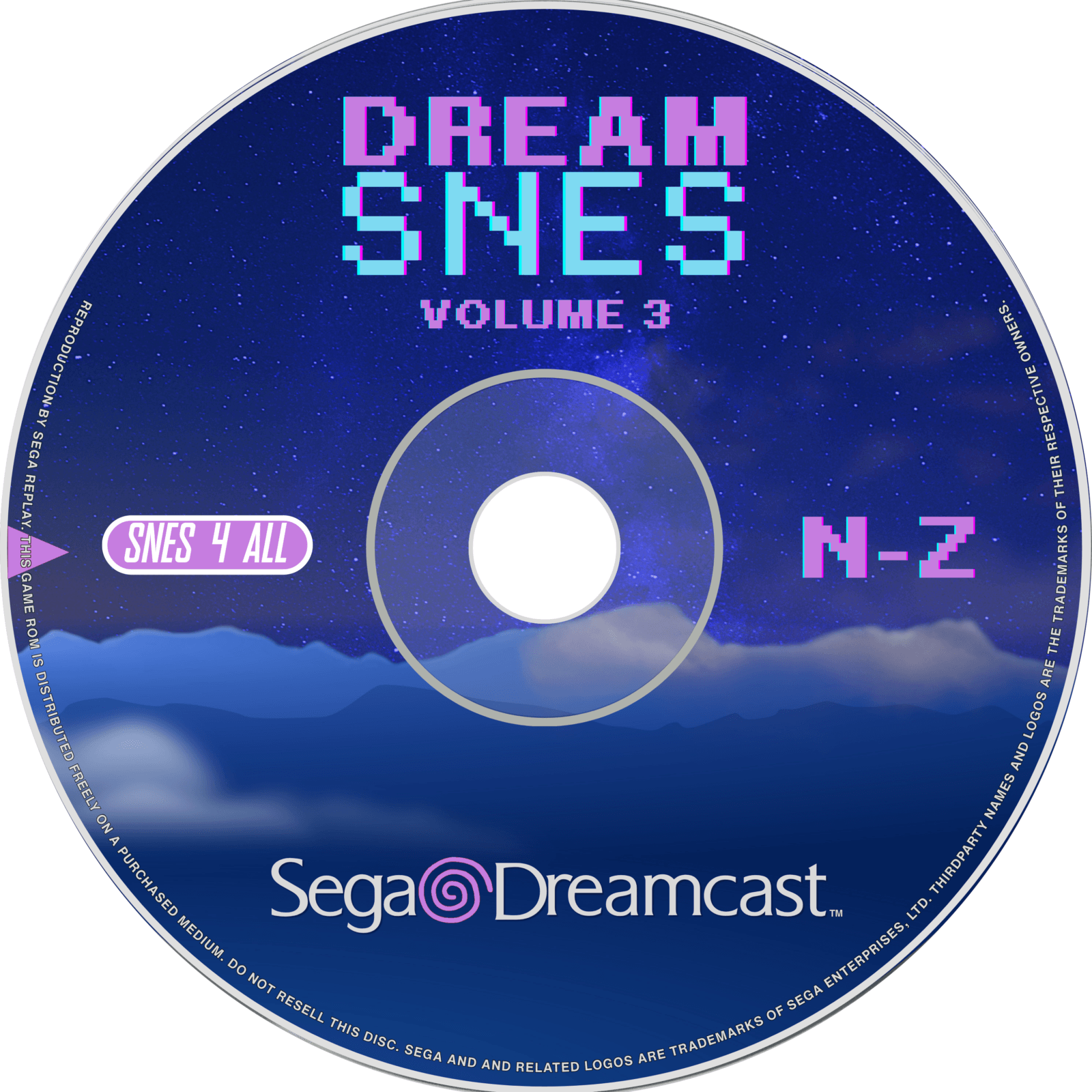 dream snes volume 3 disc art