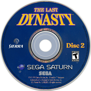 the last dynasty disc 2 disc art
