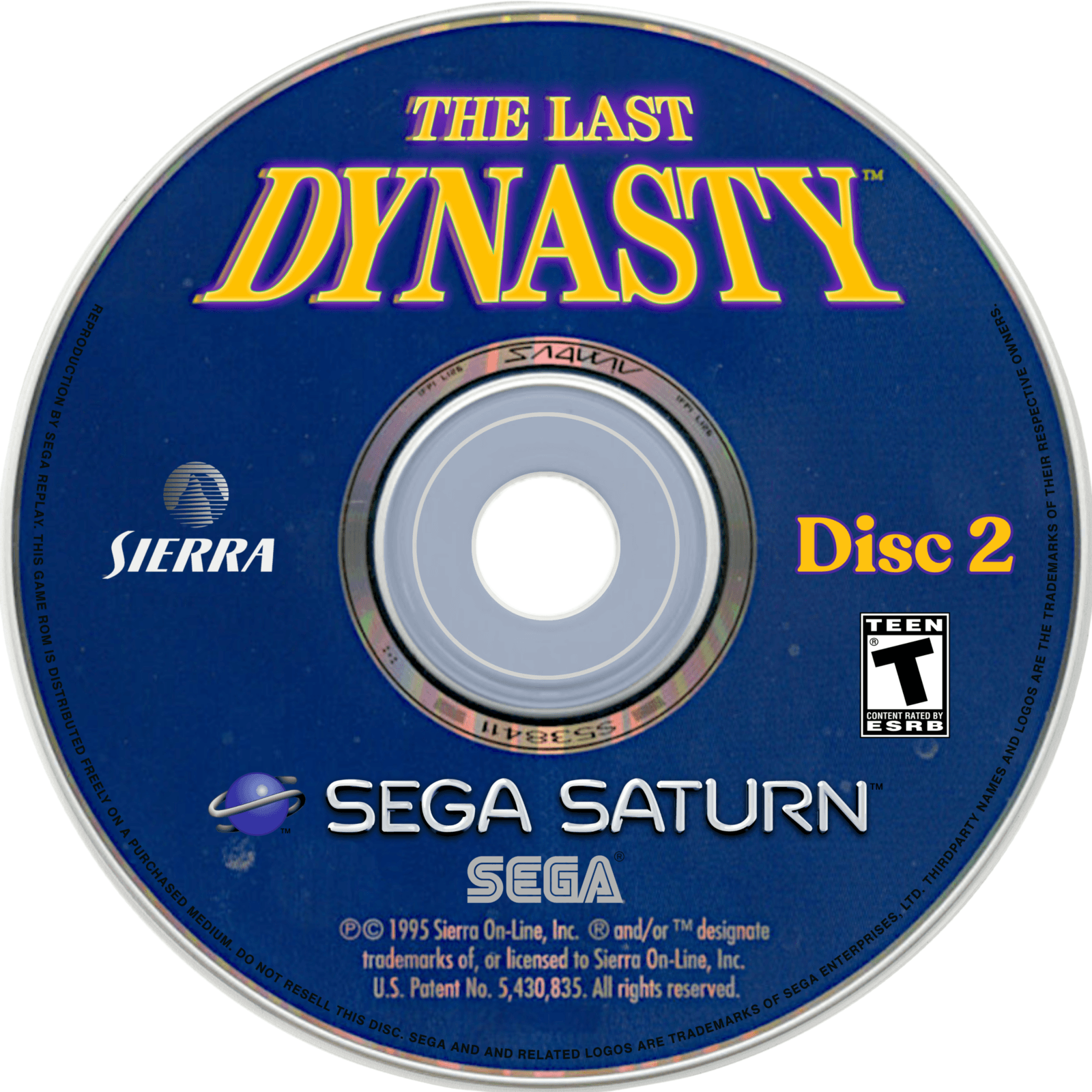 the last dynasty disc 2 disc art