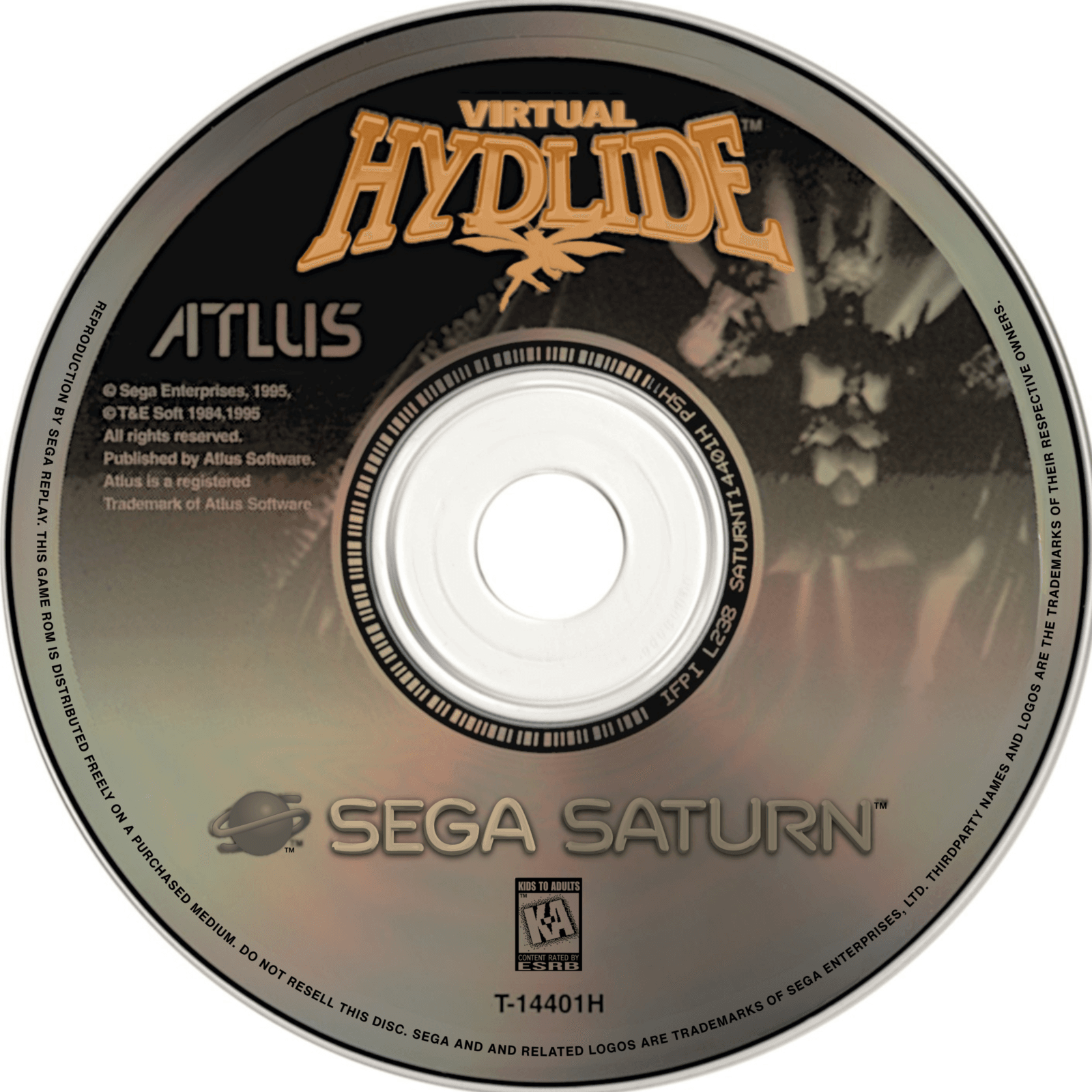 virtual hydlide disc art