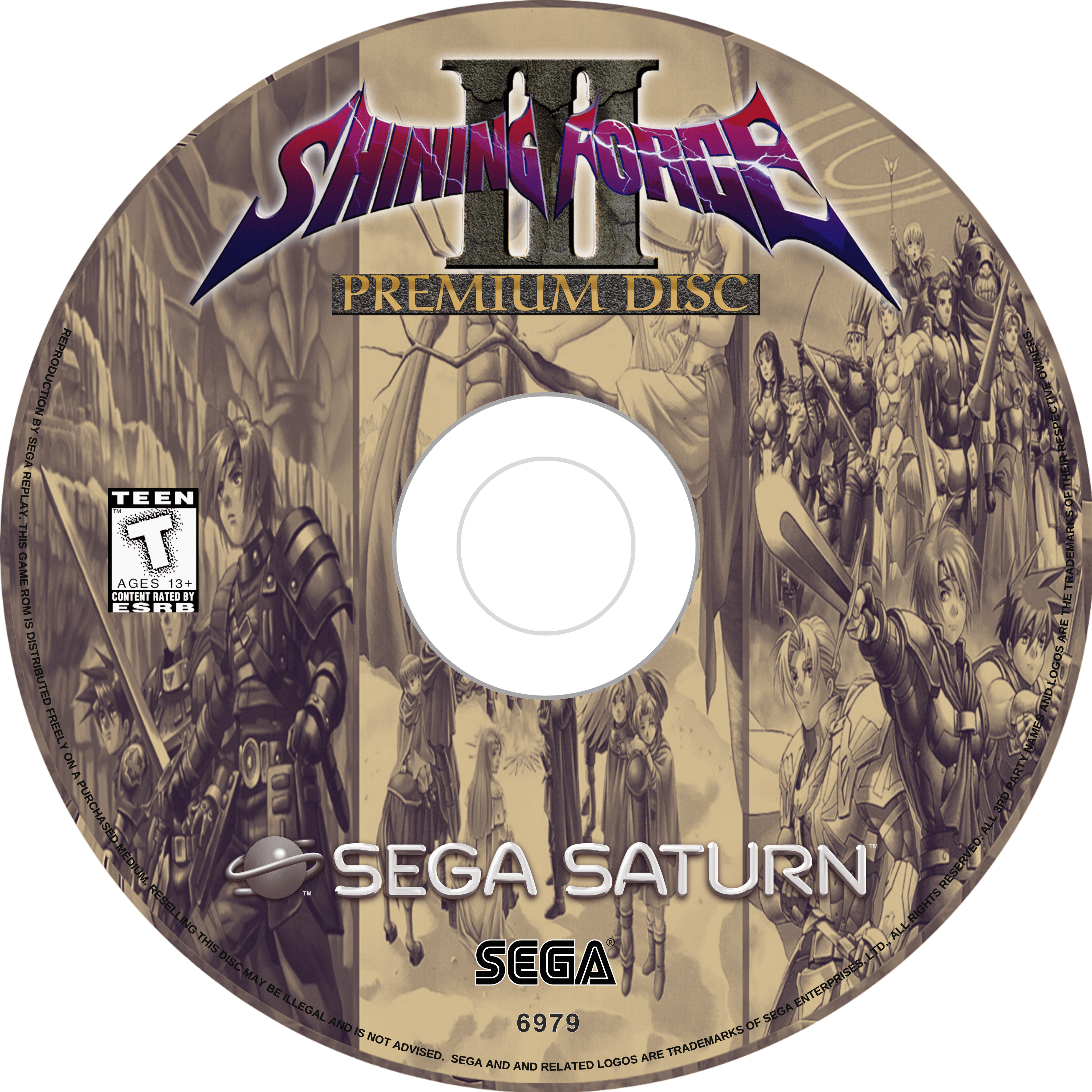 shining force 3 premium disc v.3 disc art