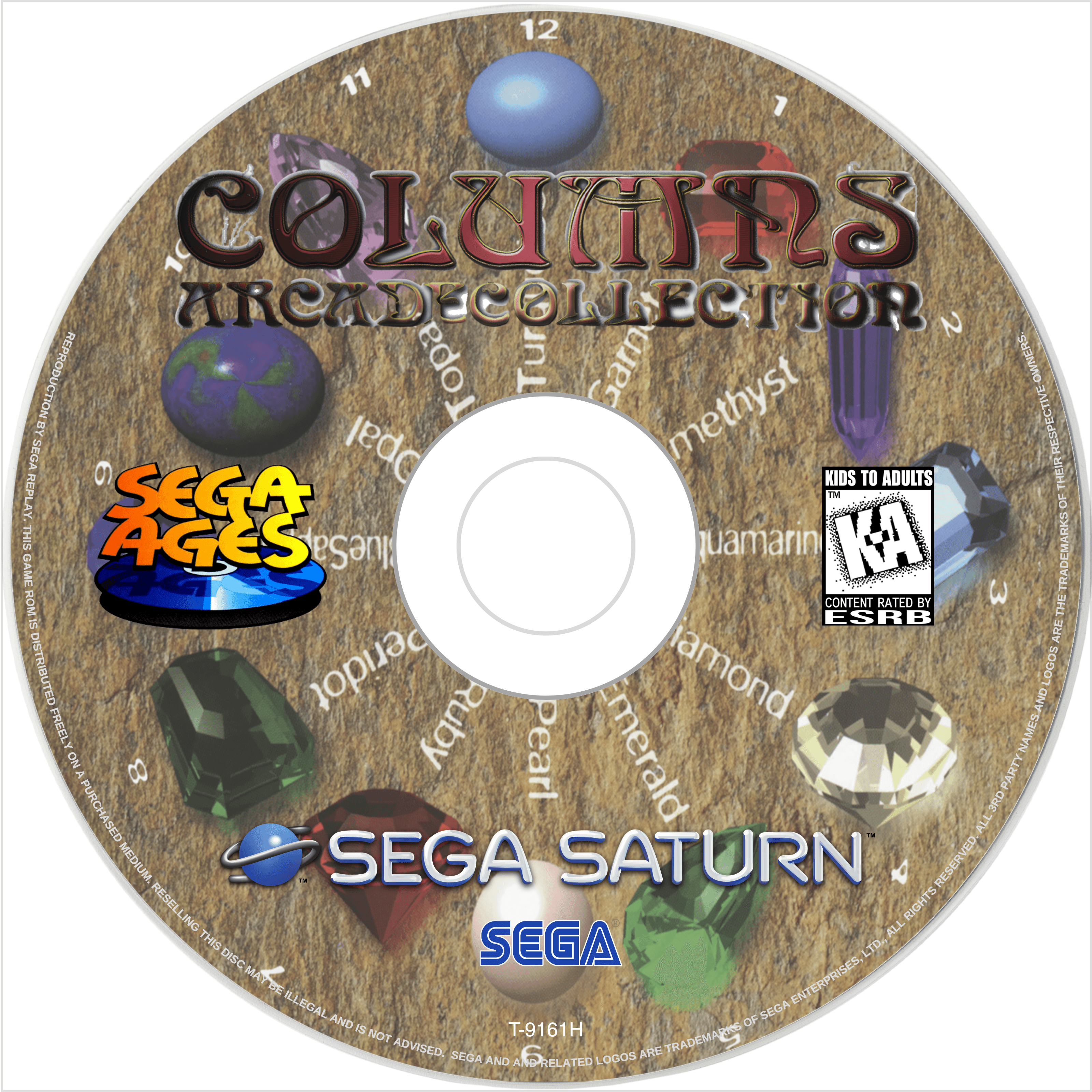columns arcade collection disc art