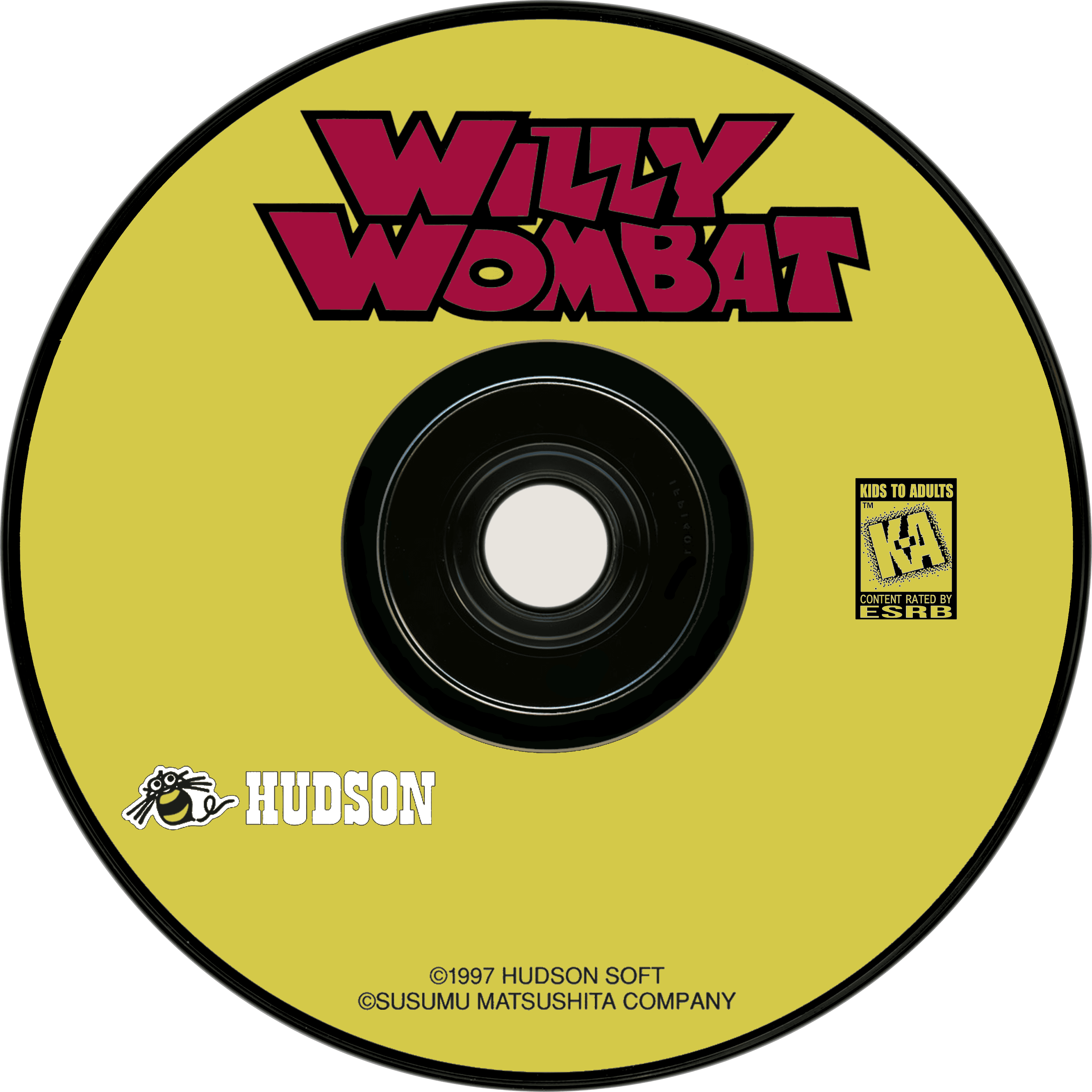 willy wombat disc art