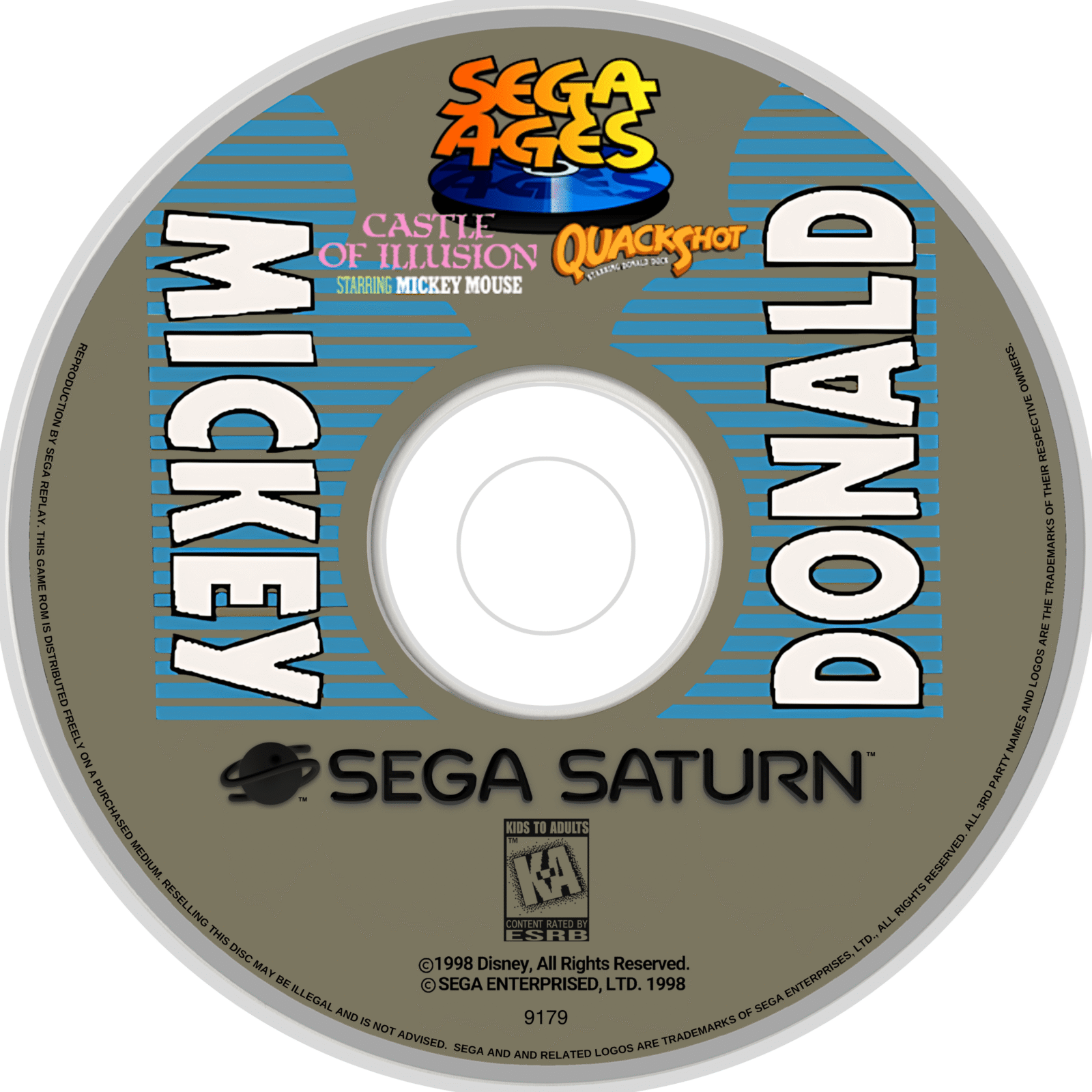 sega ages i love mickery mouse english translation disc art