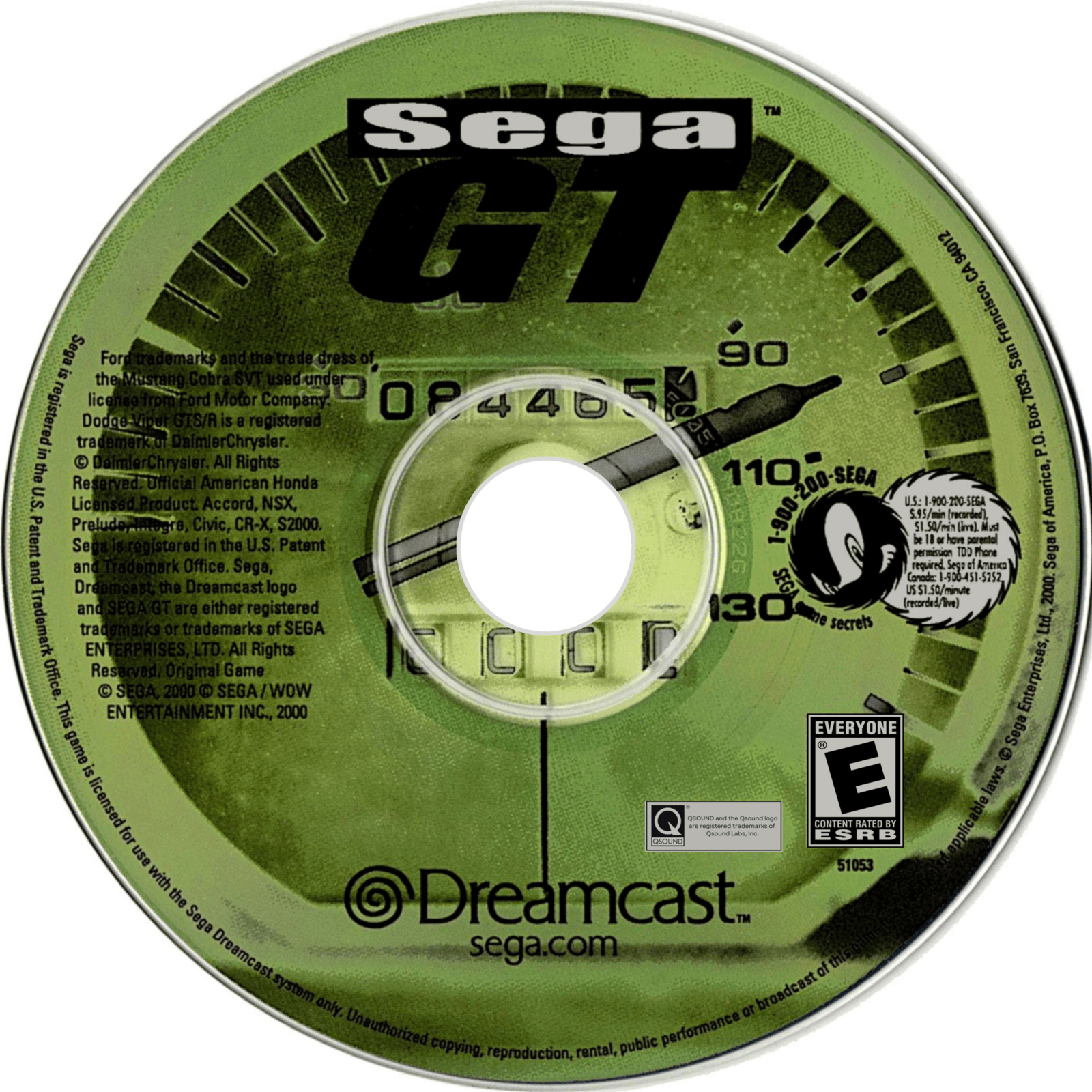 sega gt disc art